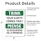 Signmission Safety Culture Sign, 3.5 in Width, Vinyl Decal, Rectangle, Bilingual OS-2PACK-TS-D-35-L-11895 - alternate 5